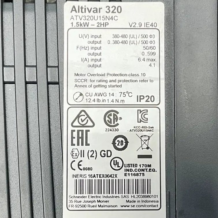 Schneider Electric Altivar 320 Variable Speed Drive - 1.5kW