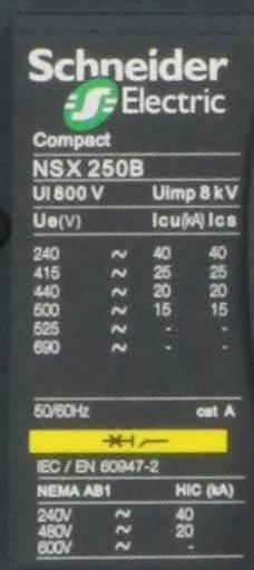 Schneider Electric Compact NSX 250B Circuit Breaker
