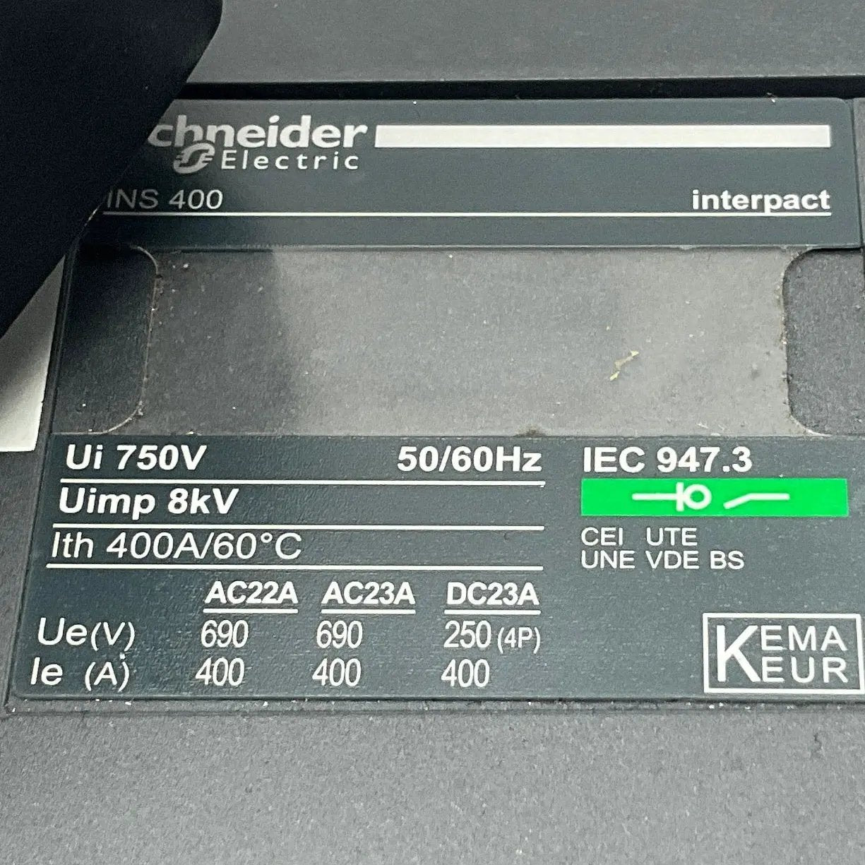 Schneider Electric Interpact INS400 Switch Disconnector
