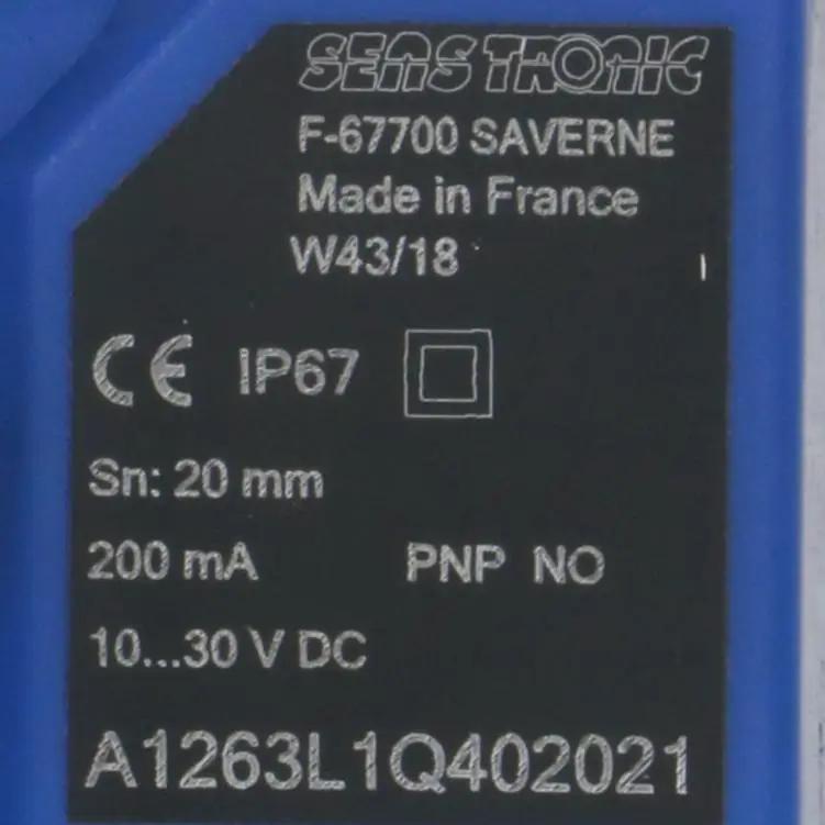 Senstronic A1263L1Q402021 Inductive Sensor