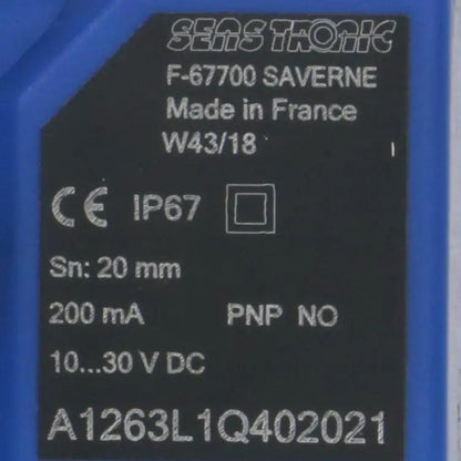 Senstronic A1263L1Q402021 Inductive Sensor