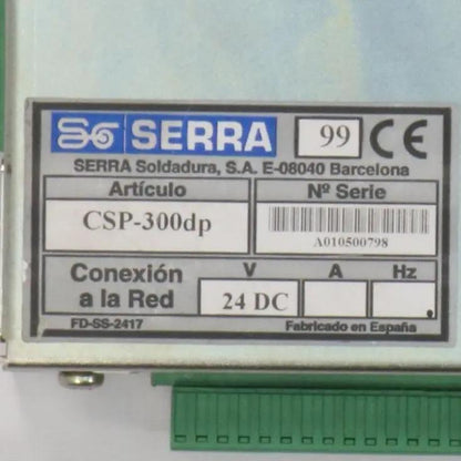 Serra Serratron CSP 300dp Welding Controller