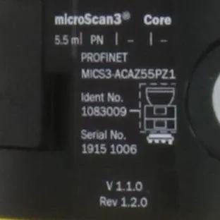 Sick MICS3 ACAZ55PZ1 microScan3 Core Safety Laser Scanner