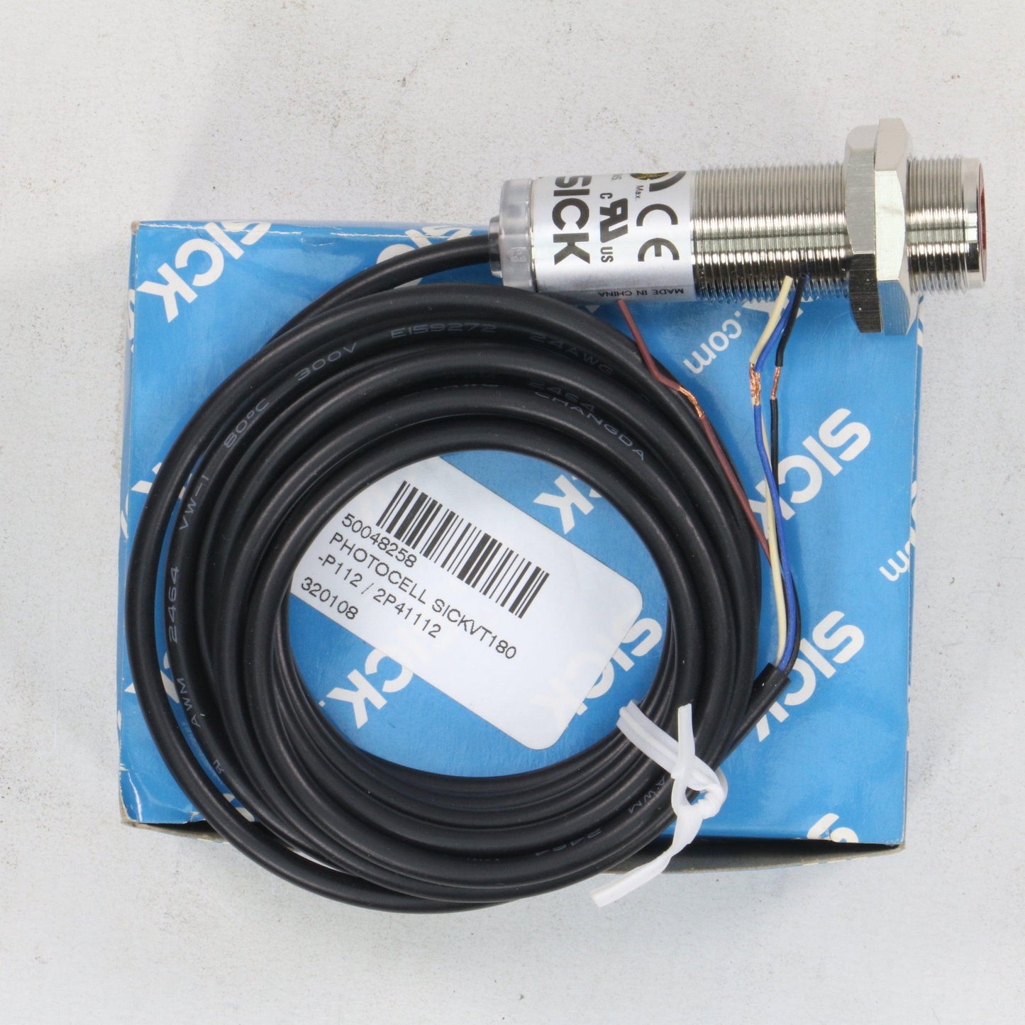 Sick VTF180-2P41112 Cylindrical Photoelectric Sensor