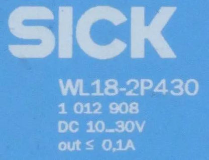 Sick WL18-2P430 Photoelectric Sensor