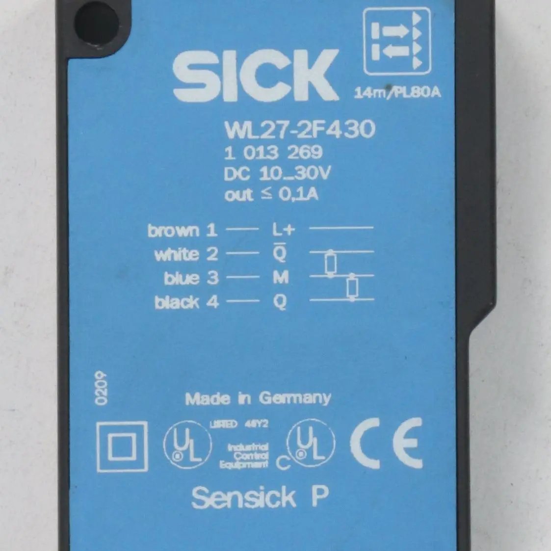 Sick WL27 2F430 Photoelectric Retro Reflective Sensor