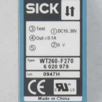 Sick WT260 F270 Photoelectric Sensor