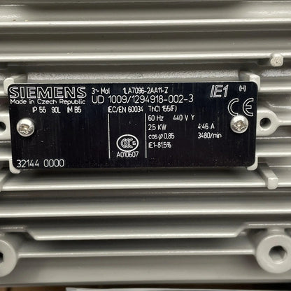 Siemens 1LA7096-2AA11-Z UD1009/1294918-002-3