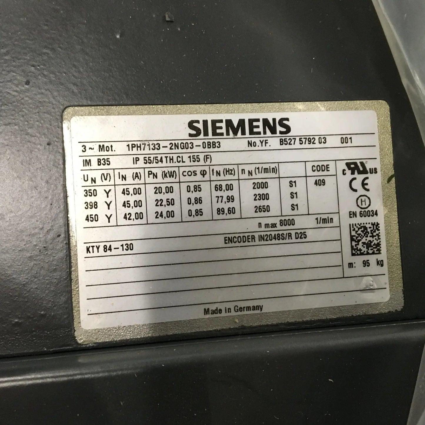 Siemens 1PH7133-2NG03-0BB3