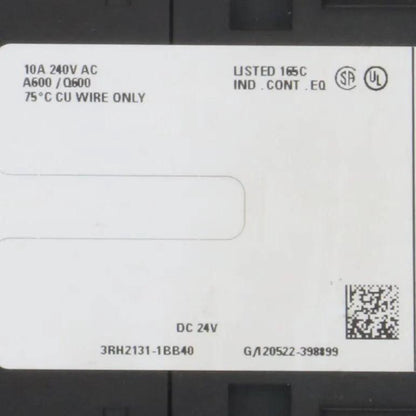Siemens 3RH2131 1BB40 Contactor Relay
