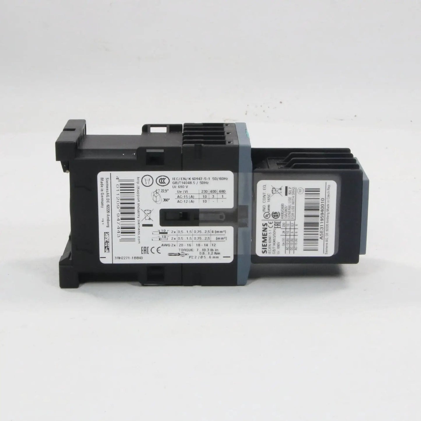 Siemens 3RH2271 1BB40 Contactor Relay