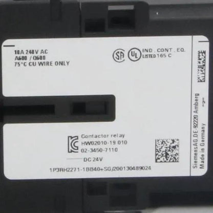 Siemens 3RH2271 1BB40 Contactor Relay