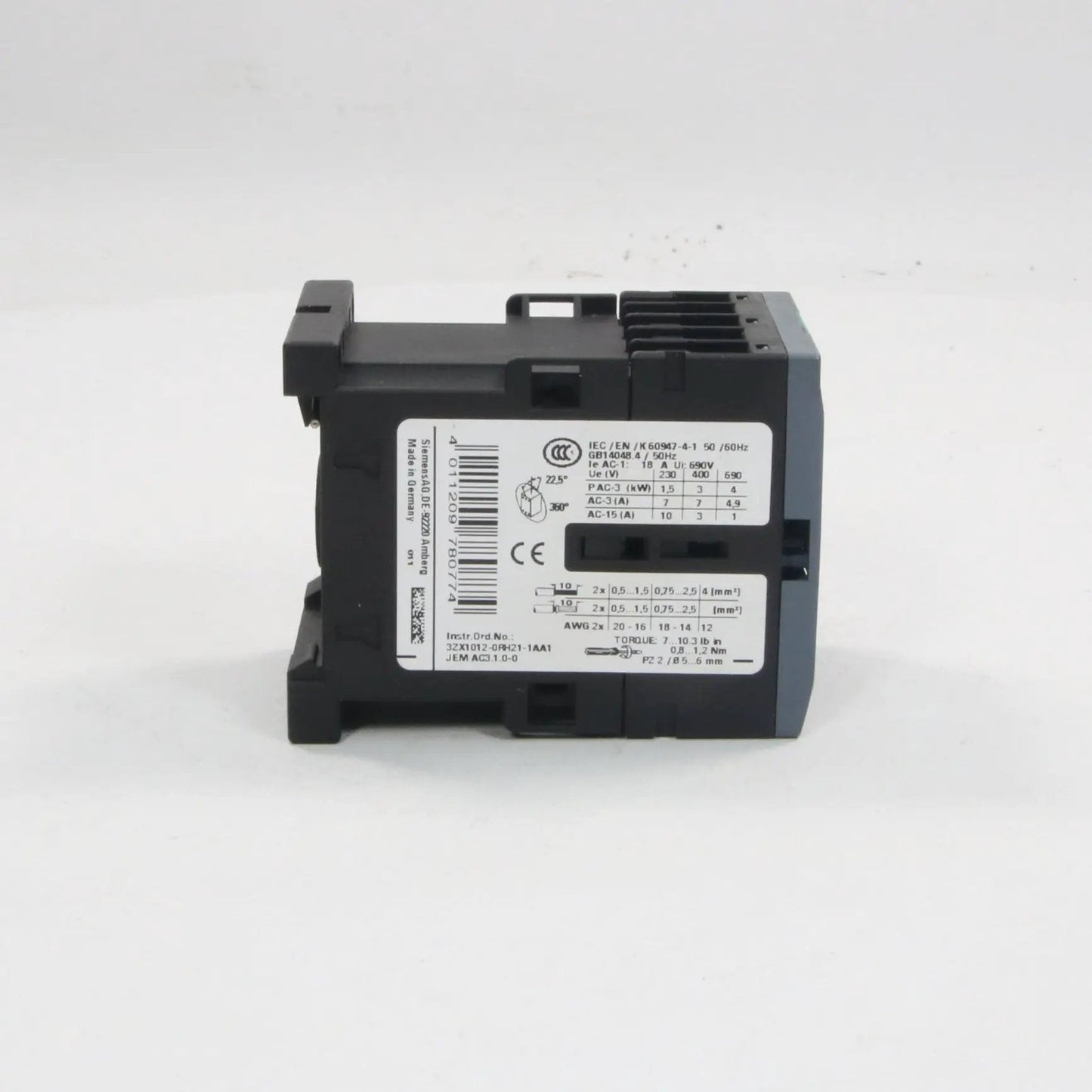 Siemens 3RT2015 1BB41 Power Contactor