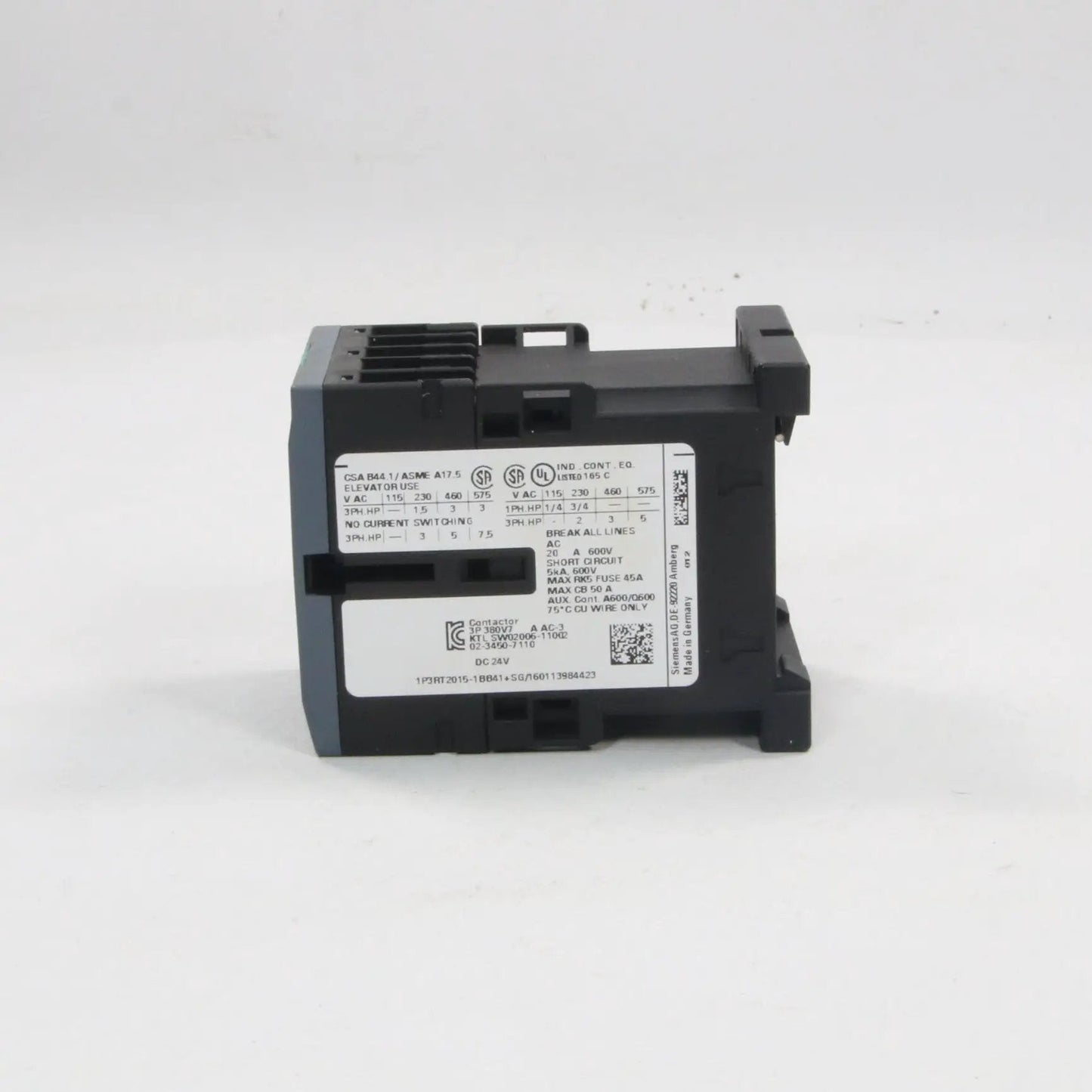 Siemens 3RT2015 1BB41 Power Contactor
