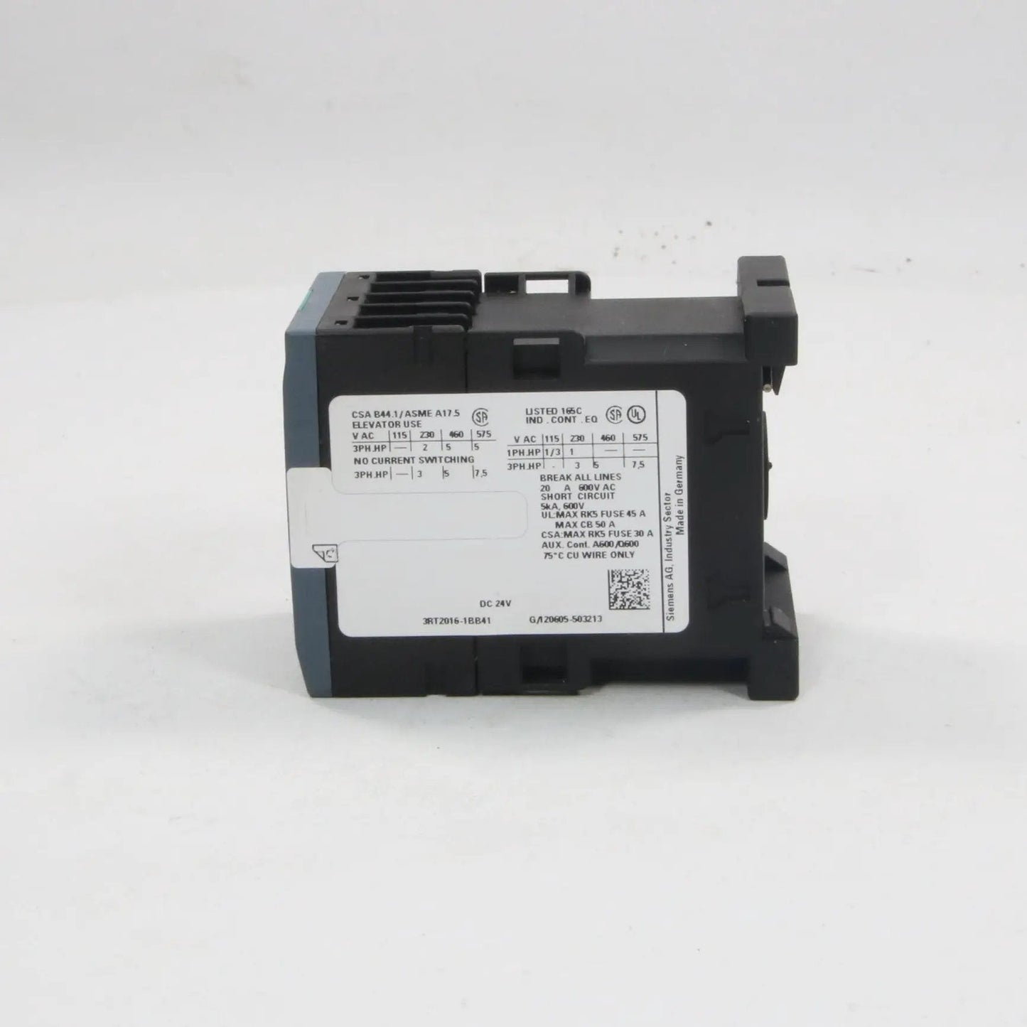 Siemens 3RT2016 1BB41 Power Contactor