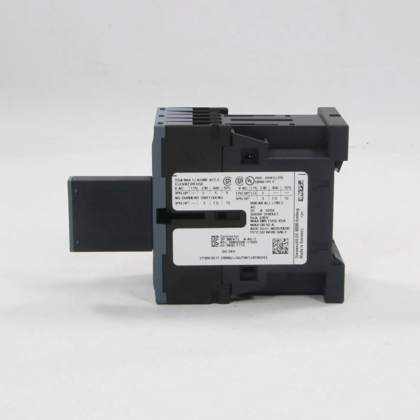 Siemens 3RT2017 2BB42 Power Contactor