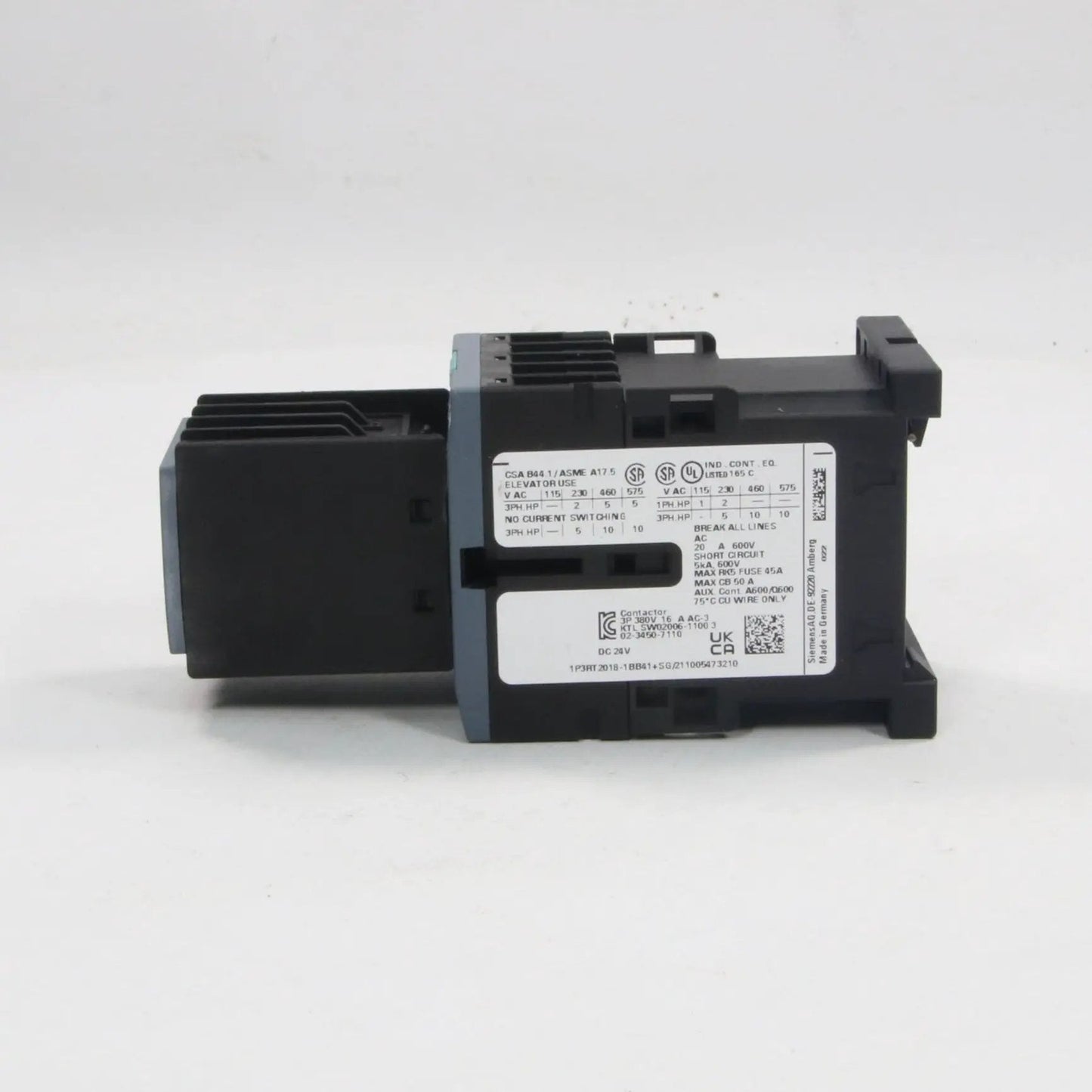 Siemens 3RT2018 1BB41 Power Contactor