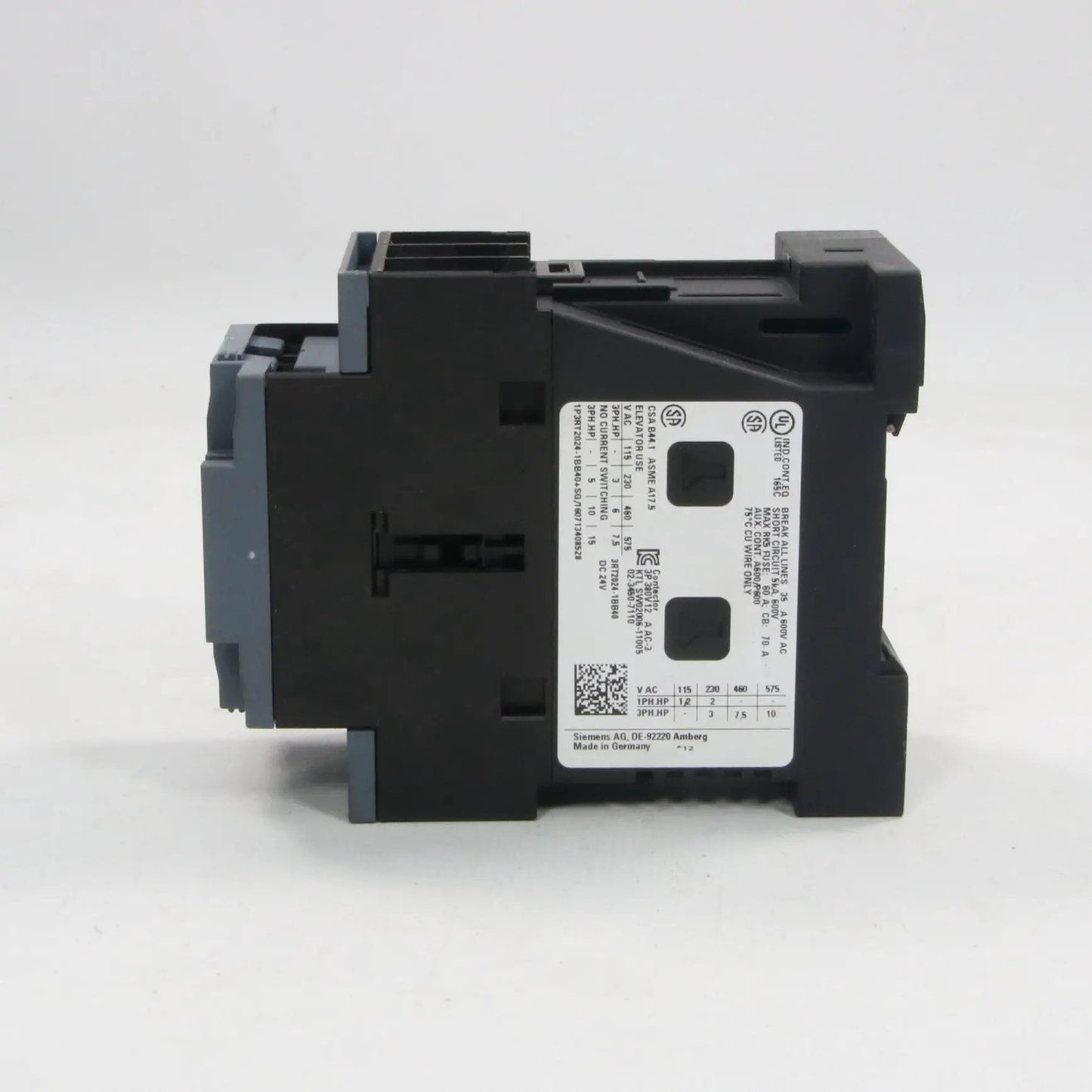 Siemens 3RT2026 1BB40 Power Contactor