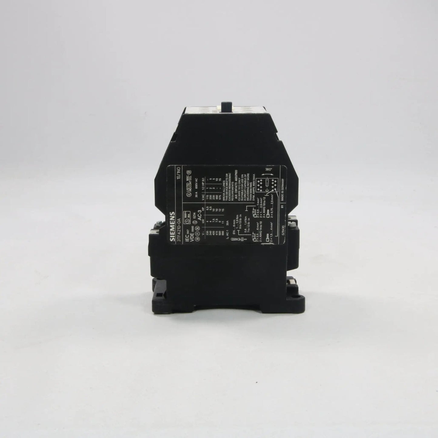 Siemens 3TF4210-0AP0 Contactor