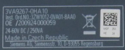 Siemens 3VA9267-0HA10 Motor Operator