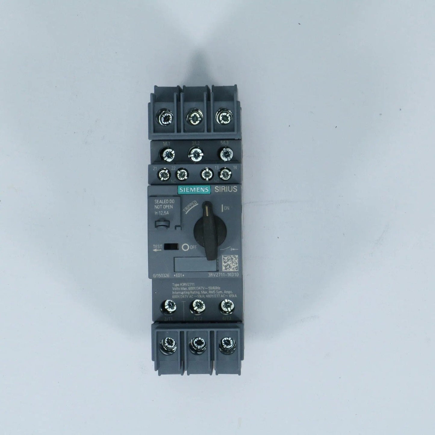 Siemens 3rv2711-1kd10 12.5amp 3pole Circuit Breaker XLNT Takeout