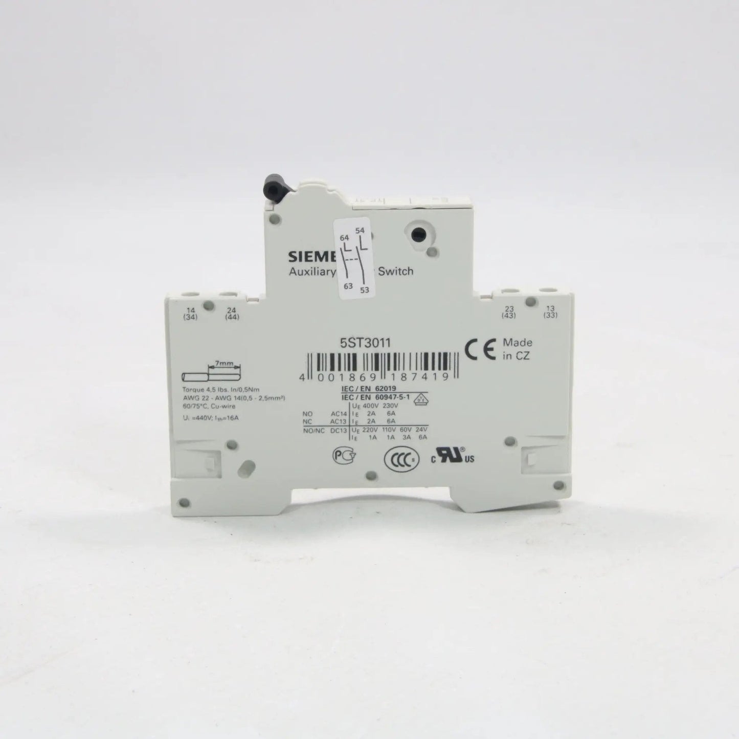 Siemens 5ST3011 Auxiliary Circuit Switch
