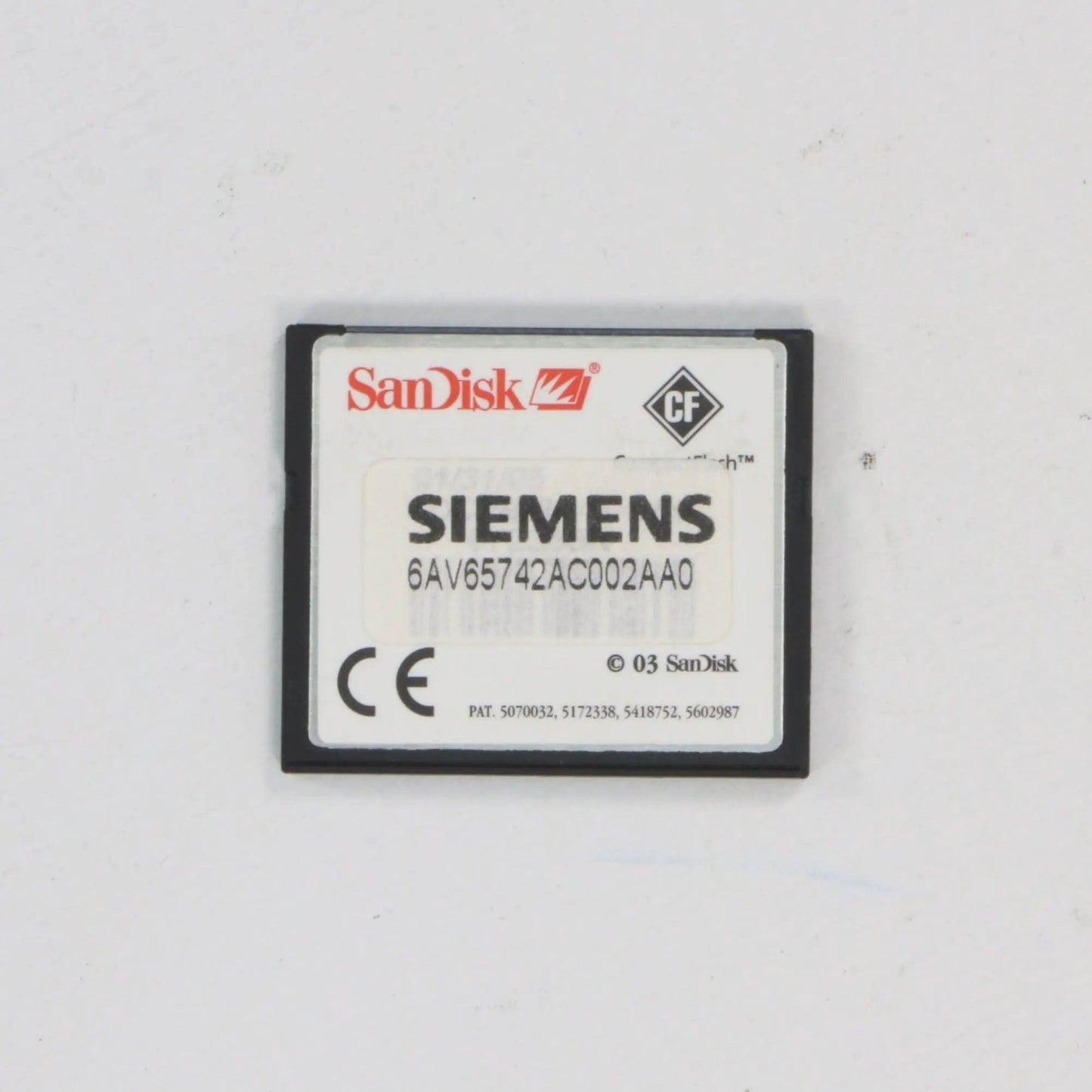 Siemens 6AV6574 2AC00 2AA0 32MB Compact Flash Card