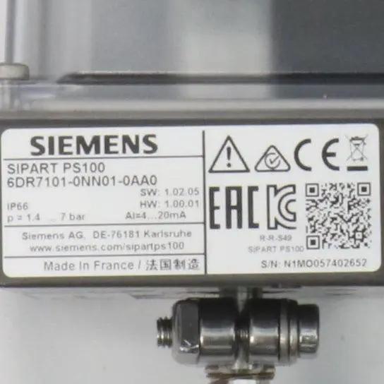 Siemens 6DR7101 0NN01 0AA0 Electropneumatic Positioner