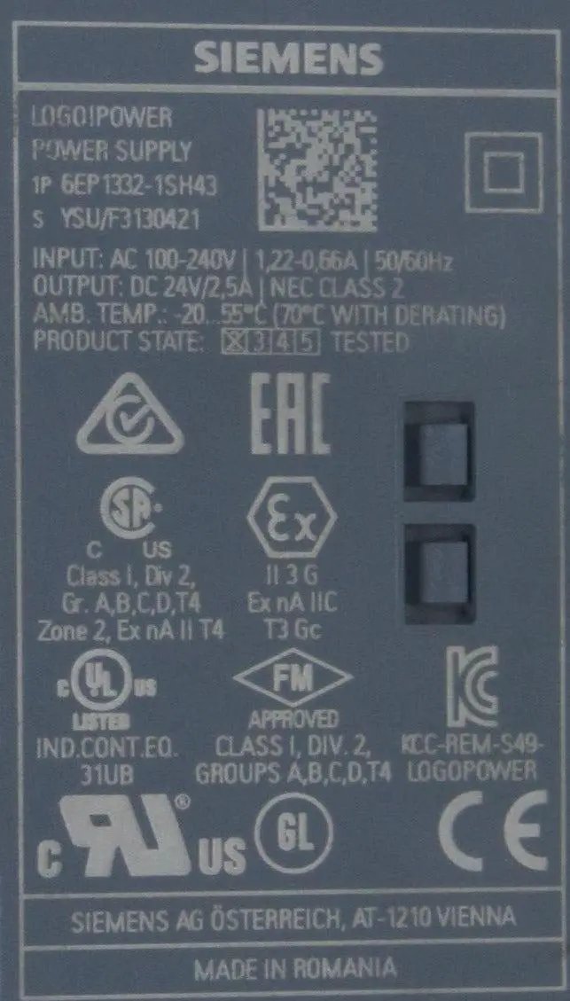 Siemens 6EP1332-1SH43 Stabilised Power Supply Unit