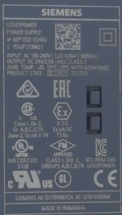Siemens 6EP1332-1SH43 Stabilised Power Supply Unit