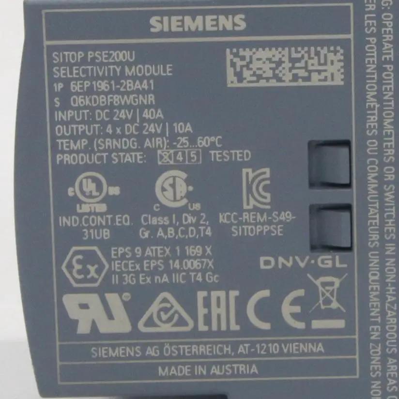 Siemens 6EP1961 2BA41 SITOP PSE200U Selectivity Module