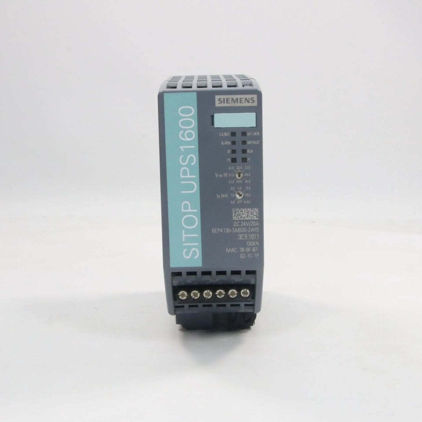 Siemens 6EP4136 3AB00 2AY0 Sitop UPS1600 Uninterruptible Power Supply