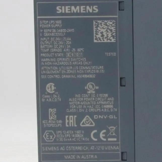 Siemens 6EP4136 3AB00 2AY0 Sitop UPS1600 Uninterruptible Power Supply