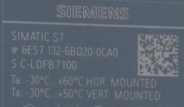 Siemens 6ES7 132-6BD20-0CA0 Digital Output Module