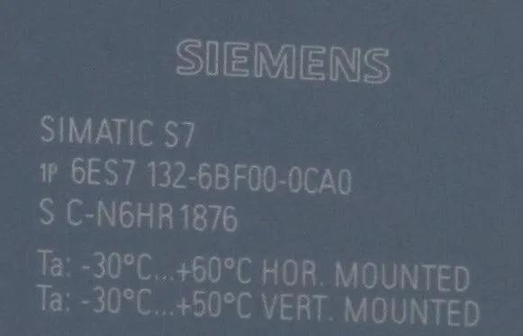 Siemens 6ES7 132-6BF00-0CA0 Digital Output Module