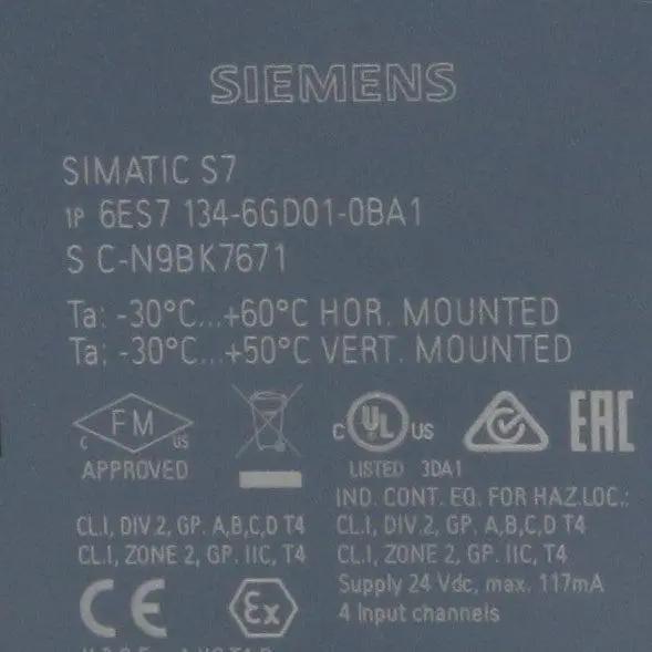 Siemens 6ES7 134 6GD01 0BA1 Analogue Input Module