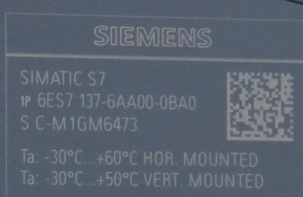 Siemens 6ES7 137-6AA00-0BA0 Communication Module