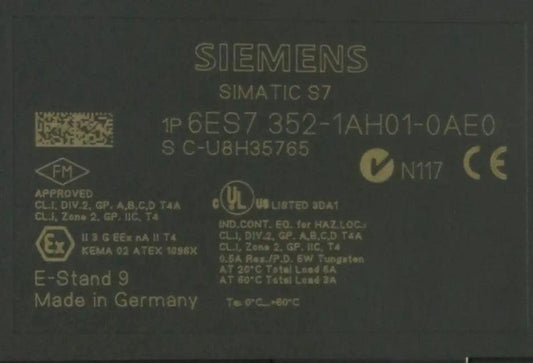 Siemens 6ES7 352-1AH01-0AE0 FM352 Cam Module