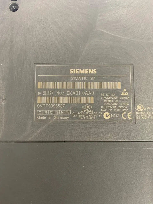 Siemens 6ES7 407-0KA01-0AA0 Power Supply