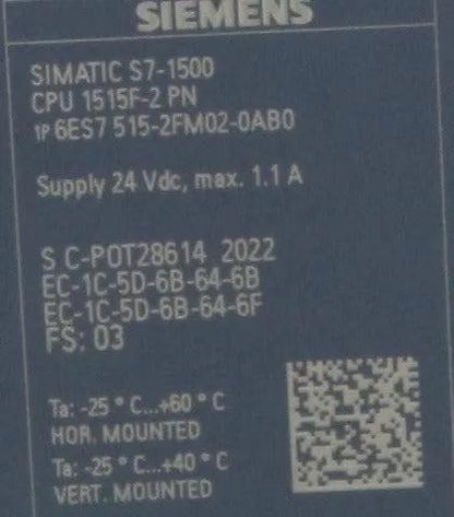 Siemens 6ES7 515-2FM02-0AB0 CPU