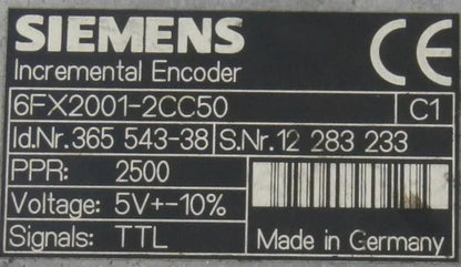 Siemens 6FX2001-2CC50 Incremental Encoder