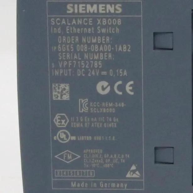 Siemens 6GK5008 0BA00 1AB2 Scalance XB008 Industrial Ethernet Switch
