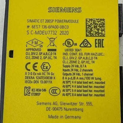 Siemens ET 200SP Power Module - 6ES7 136-6PA00-0BC0