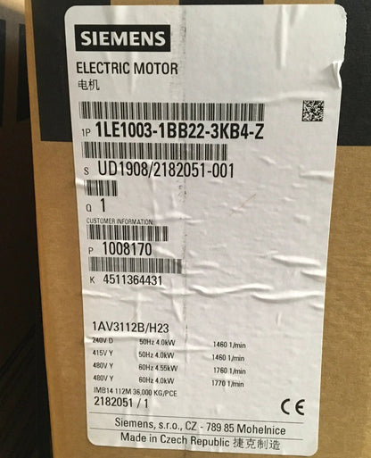 Siemens Electric Motor