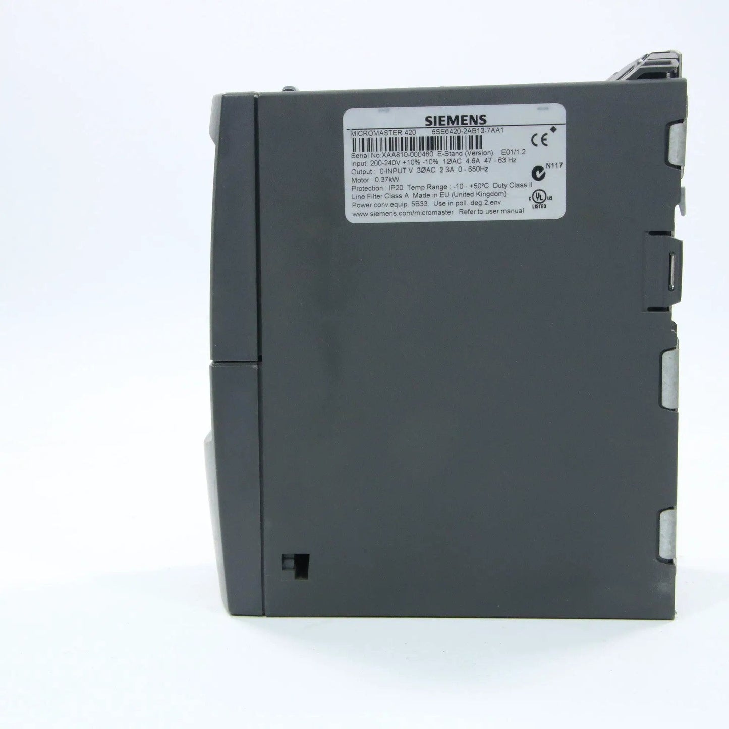 Siemens Micromaster INVERTER 420 6SE6420-2AB13-7AA1