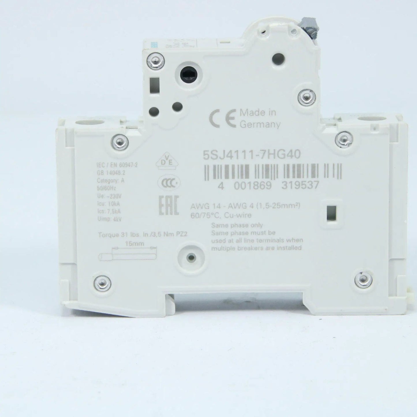 Siemens Miniature circuit breaker  5SJ41 5A