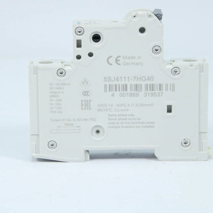 Siemens Miniature circuit breaker  5SJ41 5A