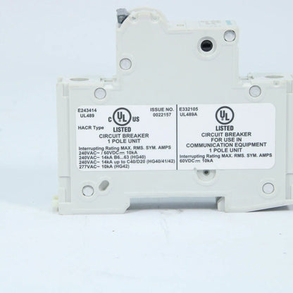 Siemens Miniature circuit breaker  5SJ41 5A