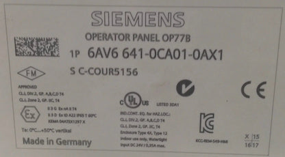 Siemens Operator Panel OP778