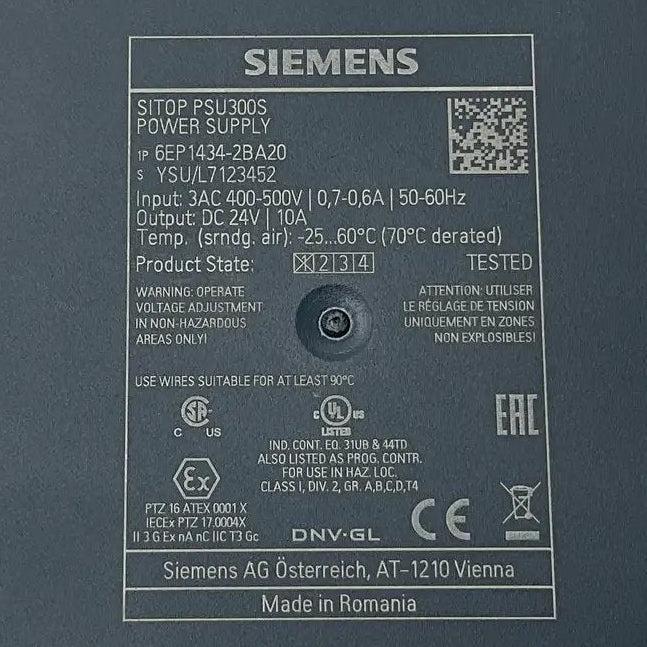 Siemens SITOP PSU300S Primary-Switched Power Supply - 6EP1434-2BA20